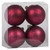 Vickerman N170621D 4" Berry Red Matte Glit Swirl Ball 4/Bx