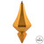 Vickerman MC191030D 8" Antique Gold Candy Diamnd Finial 2/Bg