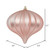Vickerman N151258DMV 5.7" Rose Gold Matte Onion Uv Drill 3/Bg