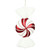 Vickerman N179252 12" Red-White Round Swirl Candy 2/Box