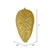 Vickerman N187208D 7" Gold Matte Glitter Pinecone 4/Bag