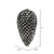  Vickerman N187217D 7" Black/White Matte Glitt Pinecone 4/Bg