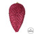  Vickerman N187221D 7" Berry Red Matte Glitter Pinecone 4/Bg