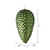  Vickerman N187264D 7" Moss Grn Matte Glitter Pinecone 4/Bag