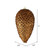 Vickerman N187276D 7" Mocha Matte Glitter Pinecone 4/Bag