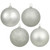 Vickerman N590707 2.75" Silver 4 Finish Orn Asst 20/Box