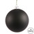  Vickerman N590817DMV 3" Black Matte Ball UV Drilled 12/Bag