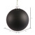 Vickerman N590817DMV 3" Black Matte Ball UV Drilled 12/Bag