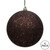 Vickerman N591075DQ 4" Chocolate Sequin Ball Drilled 6/Bag
