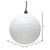 Vickerman N591511DG 6" White Glitter Ball Drilled 4/Bag