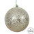 Vickerman N591538DQ 6" Champagne Sequin Ball Drilled 4/Bag