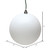 Vickerman N592011DMV 8" White Matte Ball UV Drilled Cap