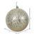 Vickerman N592038DQ 8" Champagne Sequin Ball Drilled Cap