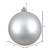  Vickerman N592507DMV 10" Silver Matte Ball UV Drilled Cap