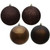  Vickerman N592575DA 10" Chocolate Ball 4 Finish Asst 4/Bag