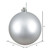  Vickerman N593007DMV 12" Silver Matte Ball UV Drilled Cap