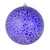 Vickerman N195666D 6" Purple Crackle Ball Ornament 4/Bag