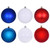  Vickerman N220368 3" Red White Blue Ornament Asst 12/box