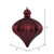 Vickerman N175821D 6" Berry Red Matte Onion Drop 4/Bg