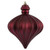 Vickerman N175821D 6" Berry Red Matte Onion Drop 4/Bg