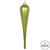 Vickerman MT195073D 11" Lime Glitter Drop Ornament 3/Bag