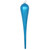 Vickerman MT195112D 15.75" Turquoise Glitter Drop Orn 2/Bag