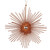 Vickerman M184588 6.5" Copper Glitt Snowflake Burst 6/Bg