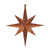 Vickerman M167218 8" Burn Org Glitter Bethlehem Star 4/Box