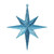  Vickerman M167212 8" Turquoise Glitt Bethlehem Star 4/Box