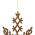 Vickerman M101658 8" Rose Gold Glitter Snowflake 12/Pvc Bx