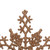 Vickerman M101558 6.25" Rose Gold Glit Snowflake 12/Pvc Bx