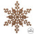 Vickerman M101558 6.25" Rose Gold Glit Snowflake 12/Pvc Bx