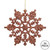 Vickerman M101416 4" Mocha Glitter Snowflake 24/Pvc Box
