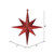  Vickerman M167203 8" Red Glitter Bethlehem Star 4/Box