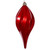  Vickerman N189603DCV 12" Red Candy Swirl Drop Drilled UV