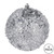 Vickerman N190207D 4.75" Silver Glitter Hail Ball 4/Bag