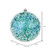  Vickerman N190242D 4.75" Teal Glitter Hail Ball 4/Bag