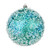 Vickerman N190242D 4.75" Teal Glitter Hail Ball 4/Bag