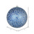  Vickerman N195431D 4" Midnight Blue Crackle Ball Orn 6/Bag