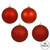 Vickerman N596003A 2.4" Red 4 Finish Orn Asst 60/Box