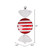  Vickerman M152803 13" Red-White Stripe Candy Glitter