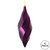 Vickerman M183129S 8" Periwinkle Shiny Swirl Finial 6/Bag