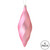  Vickerman M183179M 8" Pink Matte Swirl Finial 6/Bag