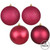 Vickerman N590821 3" Berry Red 4 Finish Orn Asst 16/Box