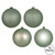 Vickerman N590840 3" Frosty Mint 4 Finish Orn Asst 16/Box