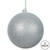  Vickerman N591007DG 4" Silver Glitter Ball Drilled 6/Bag
