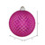 Vickerman N188770D 6" Fuchsia Durian Glitter Ball  4/Bg