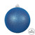  Vickerman N590802DG 3" Blue Glitter Ball Drilled 12/Bag