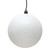  Vickerman N590811DG 3" White Glitter Ball Drilled 12/Bag