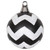 Vickerman M143477 4.75" Black-Wht Matt-Glit Chev Ball 3/Bx
